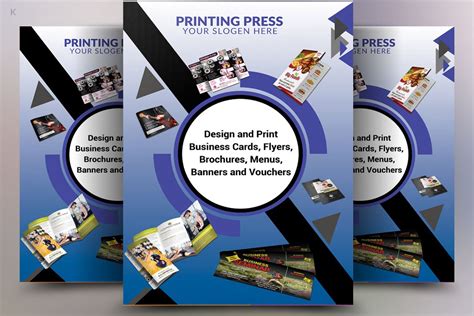 Printing Press Flyer (111187) | Flyers | Design Bundles