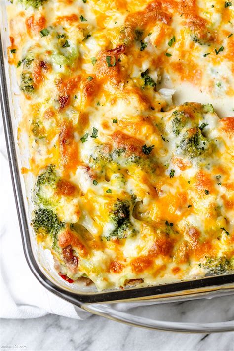 Loaded Cauliflower Broccoli Casserole with Bacon | Broccoli recipes casserole, Vegetable ...