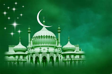 Islamic Background, Green Islamic Background, #23606