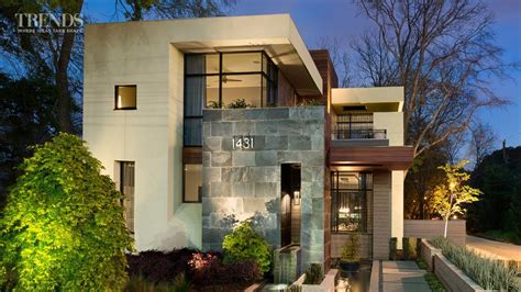 Contemporary suburban new home in Atlanta - on exposed corner lot - YouTube