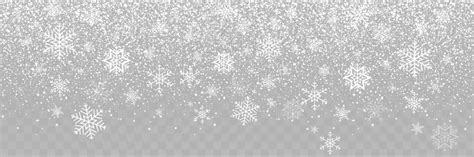 Transparent Background Snowflake Clipart Border