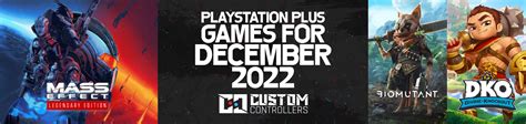 Free PS Plus Games December 2022 | Custom Controllers