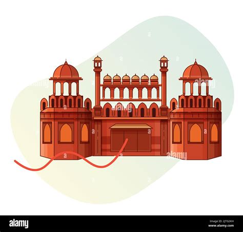 India new delhi old delhi red fort architecture Cut Out Stock Images & Pictures - Alamy