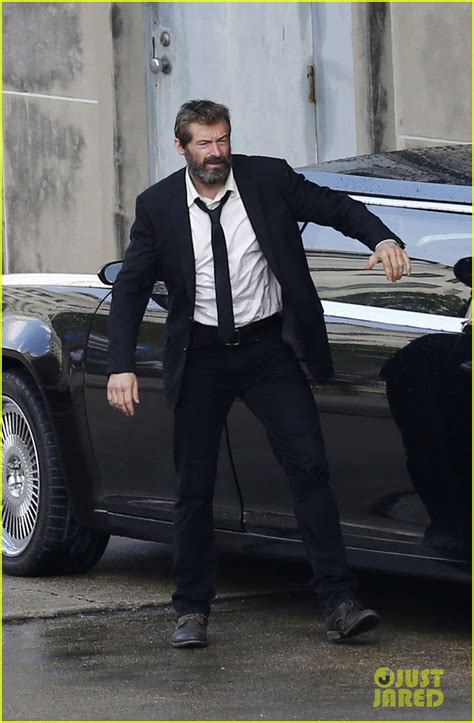 Hugh Jackman Sports Scruffy Beard for First 'Wolverine 3' Set Photos ...