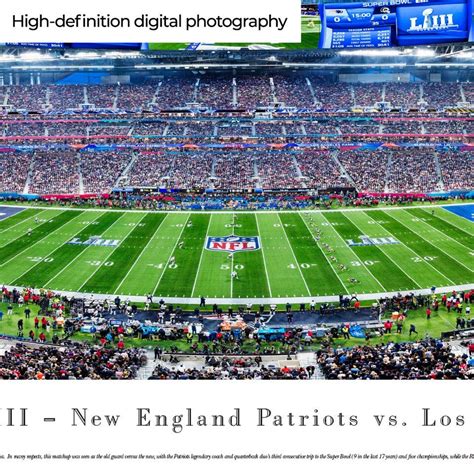 2019 Super Bowl LIII Panoramic Poster - New England Patriots vs. Los ...