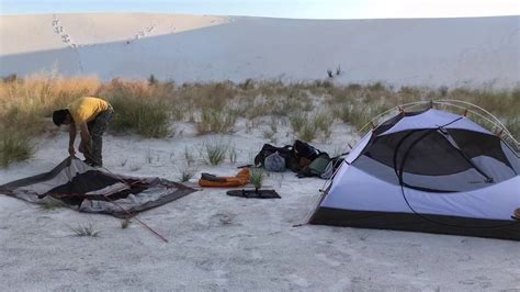 Camping At White Sands Monument National Park, New Mexico - YouTube