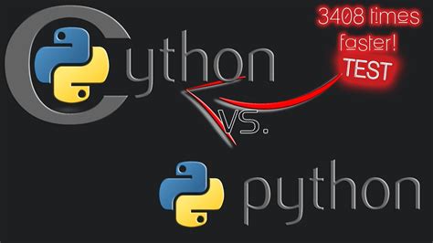 Cython vs. Python - 3k times faster code! | Test - YouTube