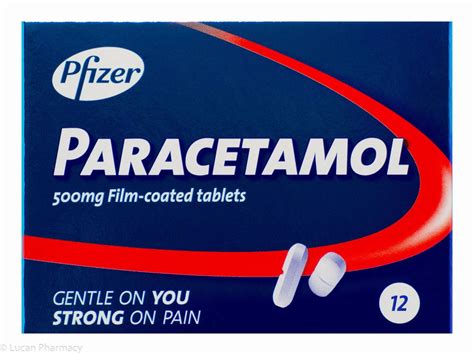 Pfizer Paracetamol 500mg Film-Coated tablets - 12 Tablets #P - Lucan Village Pharmacy