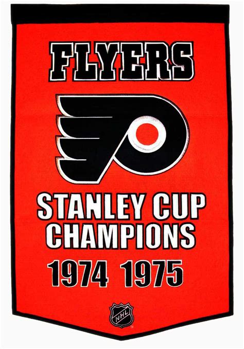 Philadelphia Flyers Stanley Cup Dynasty Banner 24×36 – GPS Sports Gallery