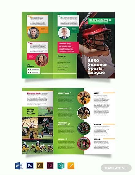 FREE 22+ Sports Brochure Templates in EPS | PSD | MS Word | Pages | InDesign | Publisher | AI