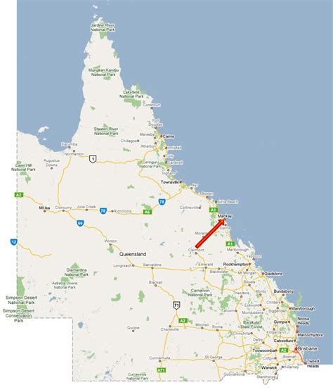 Mackay Map - Australia