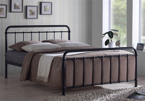 Time Living Miami Metal Bed Frame Black - Bedworld