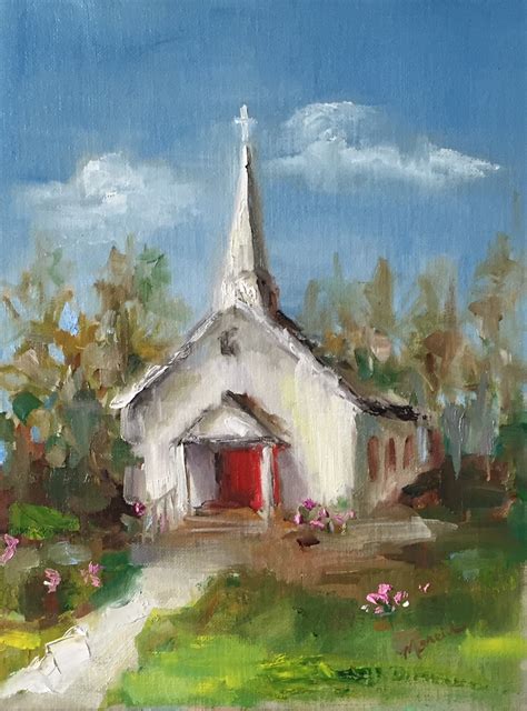 Painting by the Lake: Corky's Little Church - SOLD