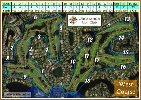 The Florida Golf Course Seeker: Jacaranda Golf Club - West Course