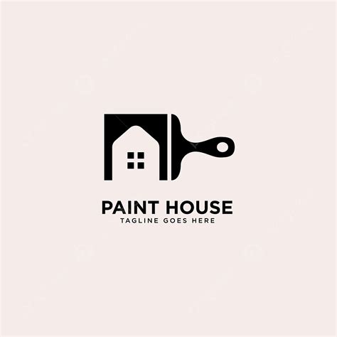 Green Home Logo Vector PNG Images, Paint Home Logo Simple Line Logo Template Vector Illustration ...