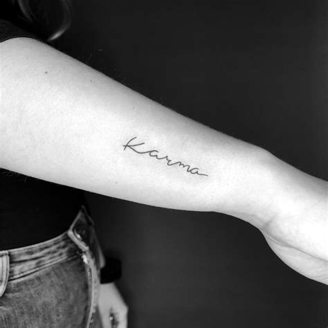 Karma Tattoo Lettering finelinetattoo | Karma tattoo, Tattoo lettering ...