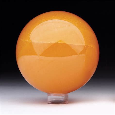 Orange Calcite Polished Sphere (95mm / 1420 Grams)