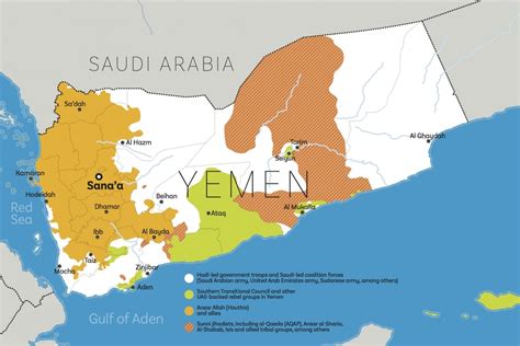 Map: The conflict in Yemen – June 2018 | Delayed Gratification