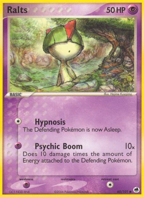 Ralts 60/101 EX Dragon Frontiers Common Pokemon Card NEAR MINT TCG