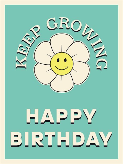 Happy Birthday retro greeting card. 28584007 Vector Art at Vecteezy