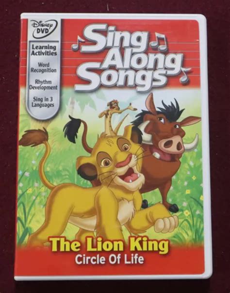 DISNEY SING ALONG Songs DVD - CIRCLE OF LIFE (R1) - NM £10.63 - PicClick UK