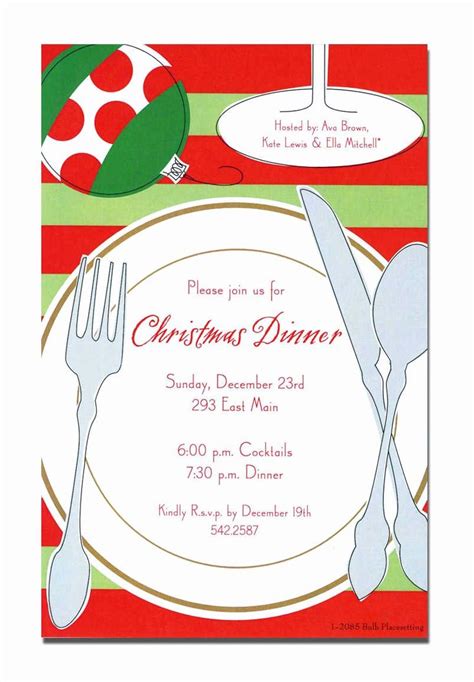 Holiday Luncheon Invitation Template Awesome Christmas Lunch Invitation ...