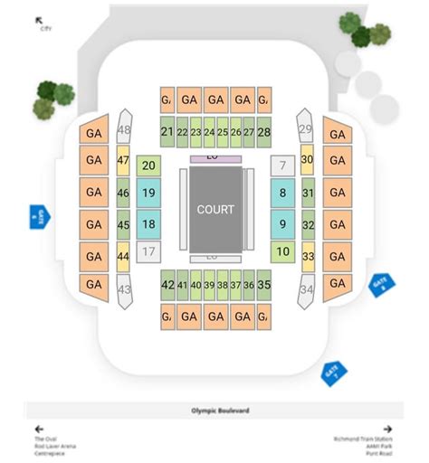 Seating advice - John Cain Arena : r/netball