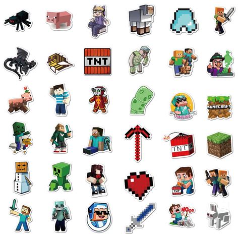 Minecraft Aufkleber 100 PCS Vinyl wasserdichte Aufkleber für | Etsy