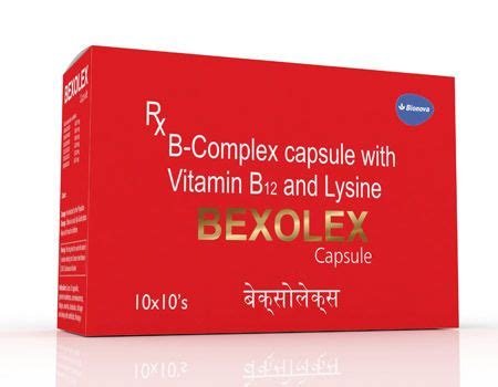 BEXOLEX contains best B complex capsule. It helps to prevent vitamin deficiency & make healthy ...
