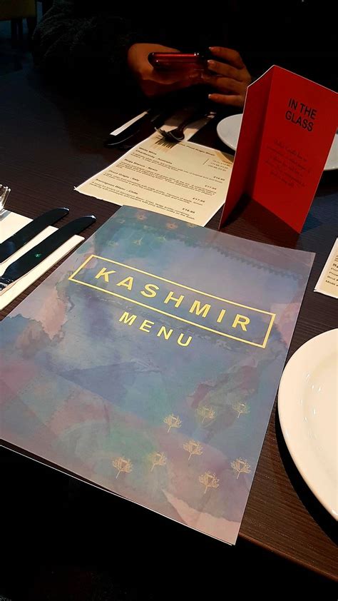 Menu at Kashmir Restaurant, Rawtenstall