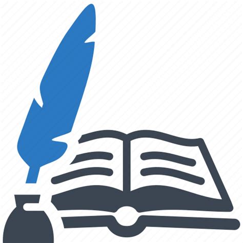 Feather, literature, reading, school book icon - Download on Iconfinder