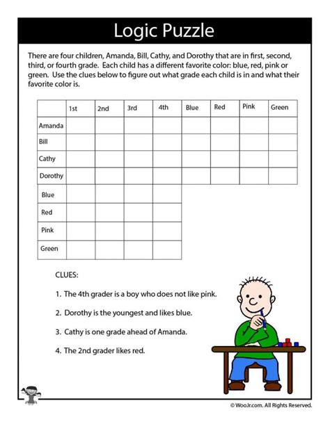 Printable Logic Puzzles for Kids | Woo! Jr. Kids Activities : Children's Publishing