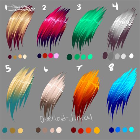 Hair Colors by Overlord-Jinral on DeviantArt