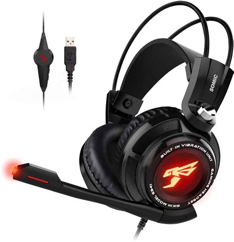 SOMIC G941 Gaming Headset for PS4, PC and Laptop, 7.1 Virtual Surround ...