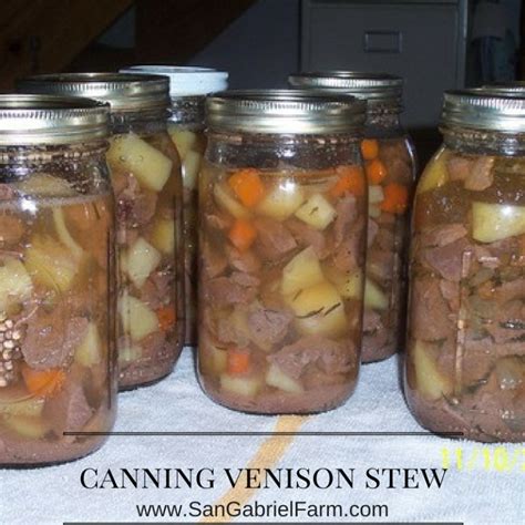 Canning Venison Stew | San Gabriel Farm | Venison stew, Canning venison, Canning soup recipes