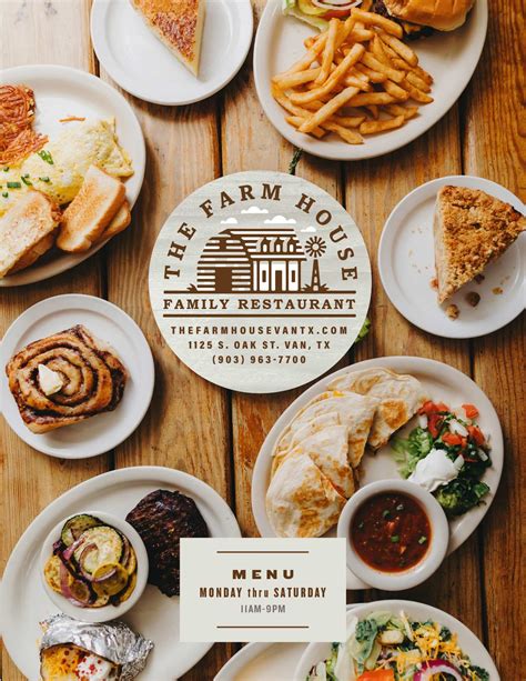 Menu – The Farmhouse Restaurant