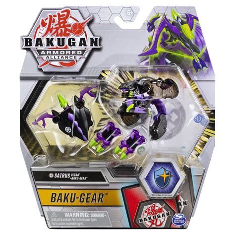 Bakugan Ultra, Sairus with Transforming Baku-Gear, Armored Alliance 3-inch Tall Collectible ...