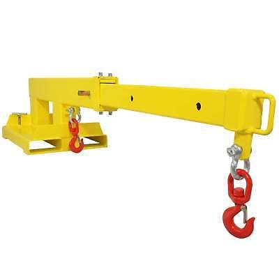 Forklift Mobile Crane Lifting Hoist Truss Jib Boom 2 Hooks 5500 lb Capacity 49008263864 | eBay