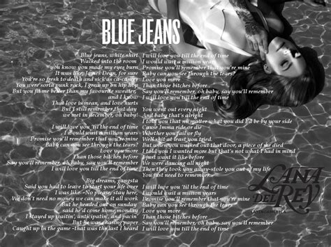 LDR Blue Jeans Lyrics by Kennytrouble on DeviantArt