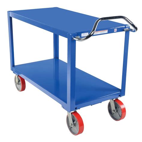 Vestil 30 in. x 60 in. 3,600 lb. Heavy Duty Ergo Handle Cart with ...