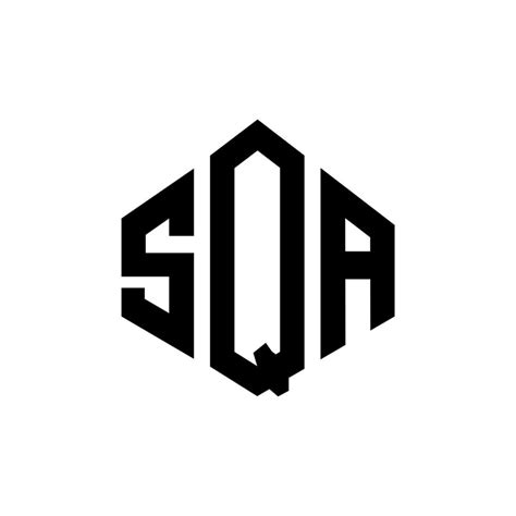 SQA letter logo design with polygon shape. SQA polygon and cube shape logo design. SQA hexagon ...