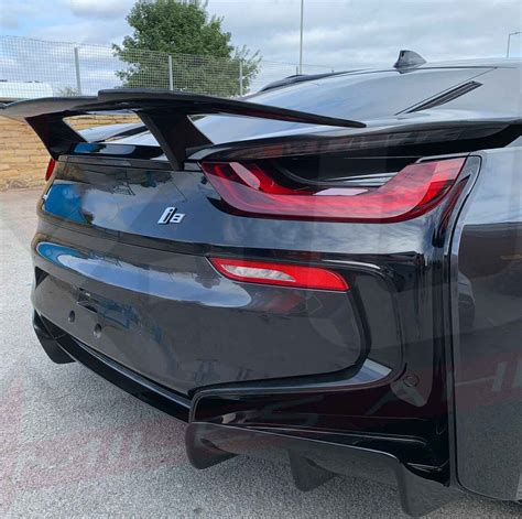 BMW I8 rear spoiler wing 2014-2019 gloss black FRP