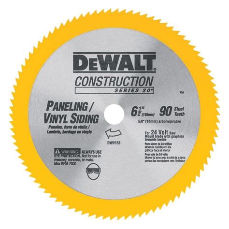 DEWALT Construction 6-1/2-in 90-Tooth Turbo High-Speed Steel Circular ...