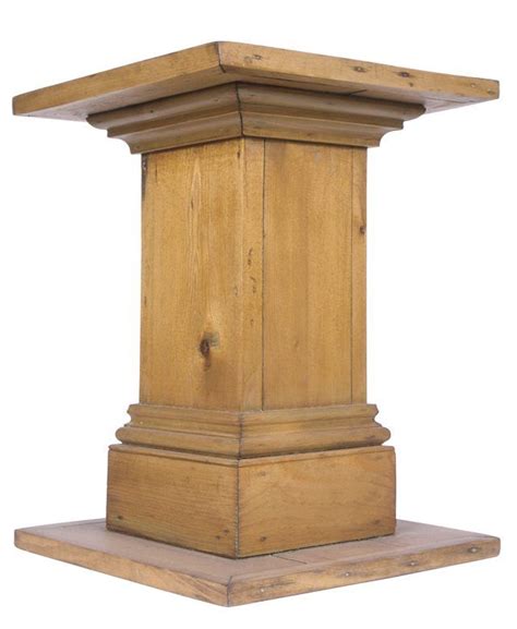 DIY Wood Pedestal | Hunker | Wood diy, Wood pedestal, Diy pedestal