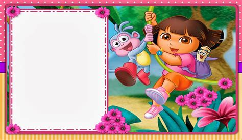 Dora the Explorer: Free Printable Invitations, Boxes and Party ...