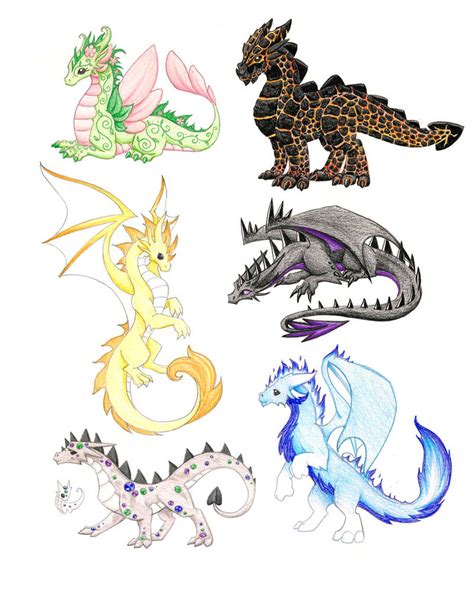 Elemental Concepts 2 by DragonsAndBeasties on DeviantArt