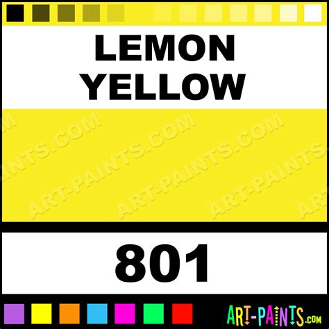 Lemon Yellow Euro Airbrush Spray Paints - 801 - Lemon Yellow Paint, Lemon Yellow Color, Harder ...