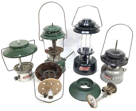 Lot - Coleman Camping Lanterns & Parts