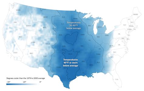 Map-showing-record-cold-temperatures-across-the-US-on-16-Feb-2021 ...