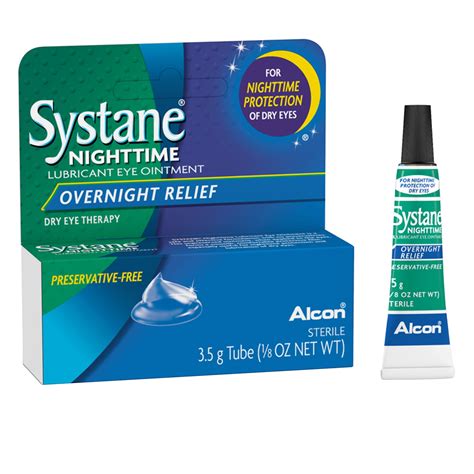 Systane Dry Eye Care Nighttime Lubricant Eye Ointment, 3.5 g - Walmart.com